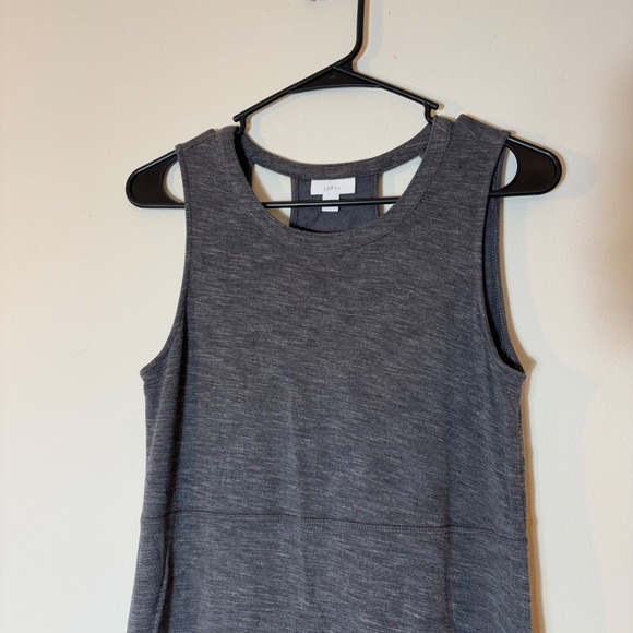 J.Jill Fit XS Petite Gray Knit Maxi Dress Sleeveless Modal Stretch - Picture 2 of 10